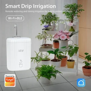 Smart Akıllı Wi-Fi Bluetooth Damla Sulama Sistemi - 10 Saksı Destekli Otomatik Çiçek Sulama Seti - Tuya Destekli